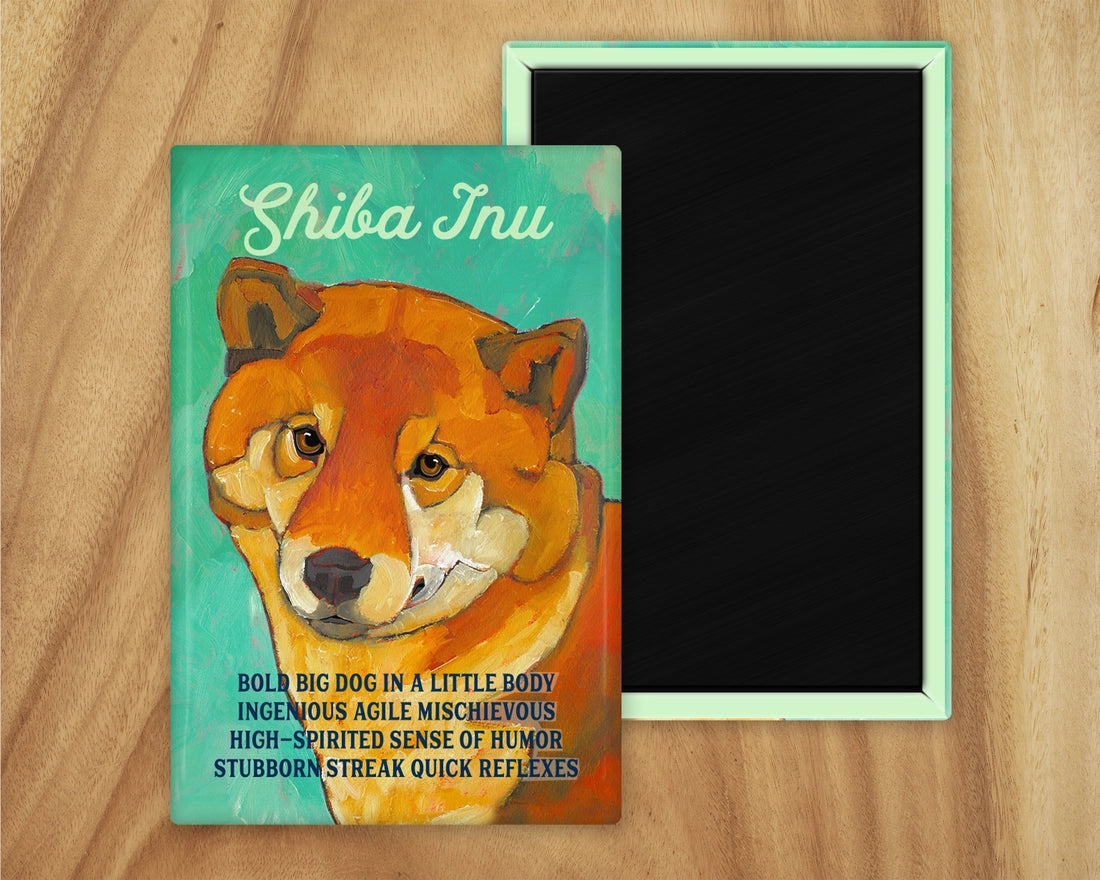 Shiba Inu Profile Magnet UD