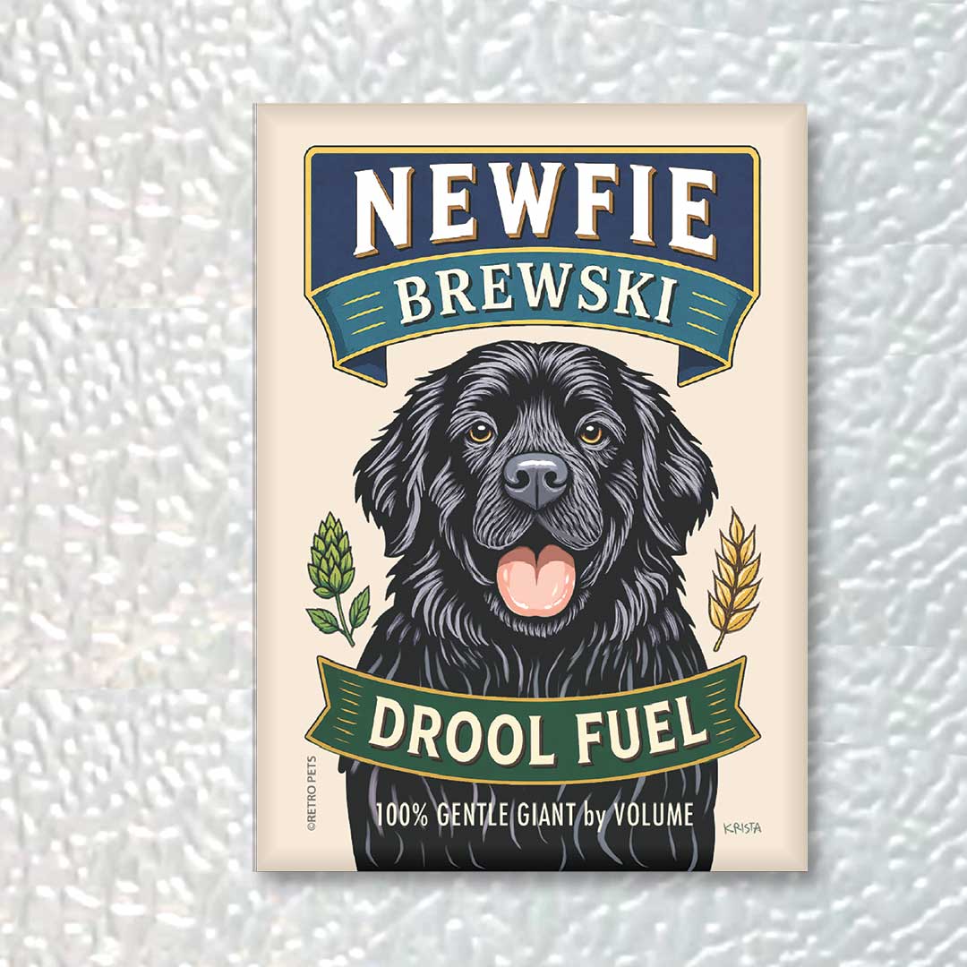 Newfoundland Dog Refrigerator Magnet