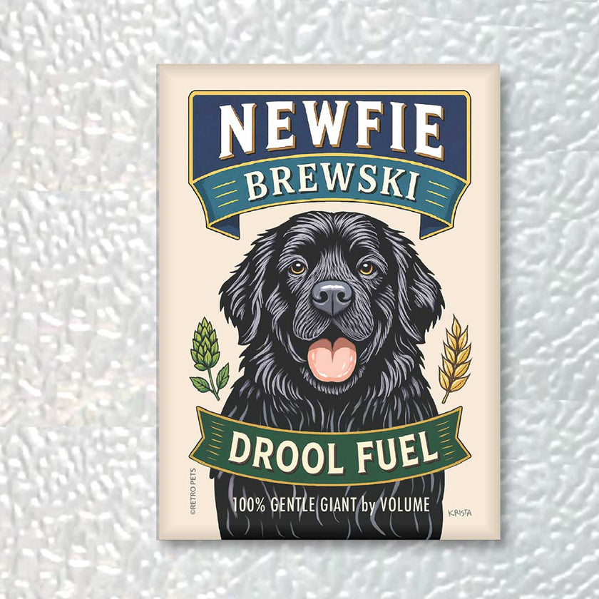 Newfoundland Dog Refrigerator Magnet