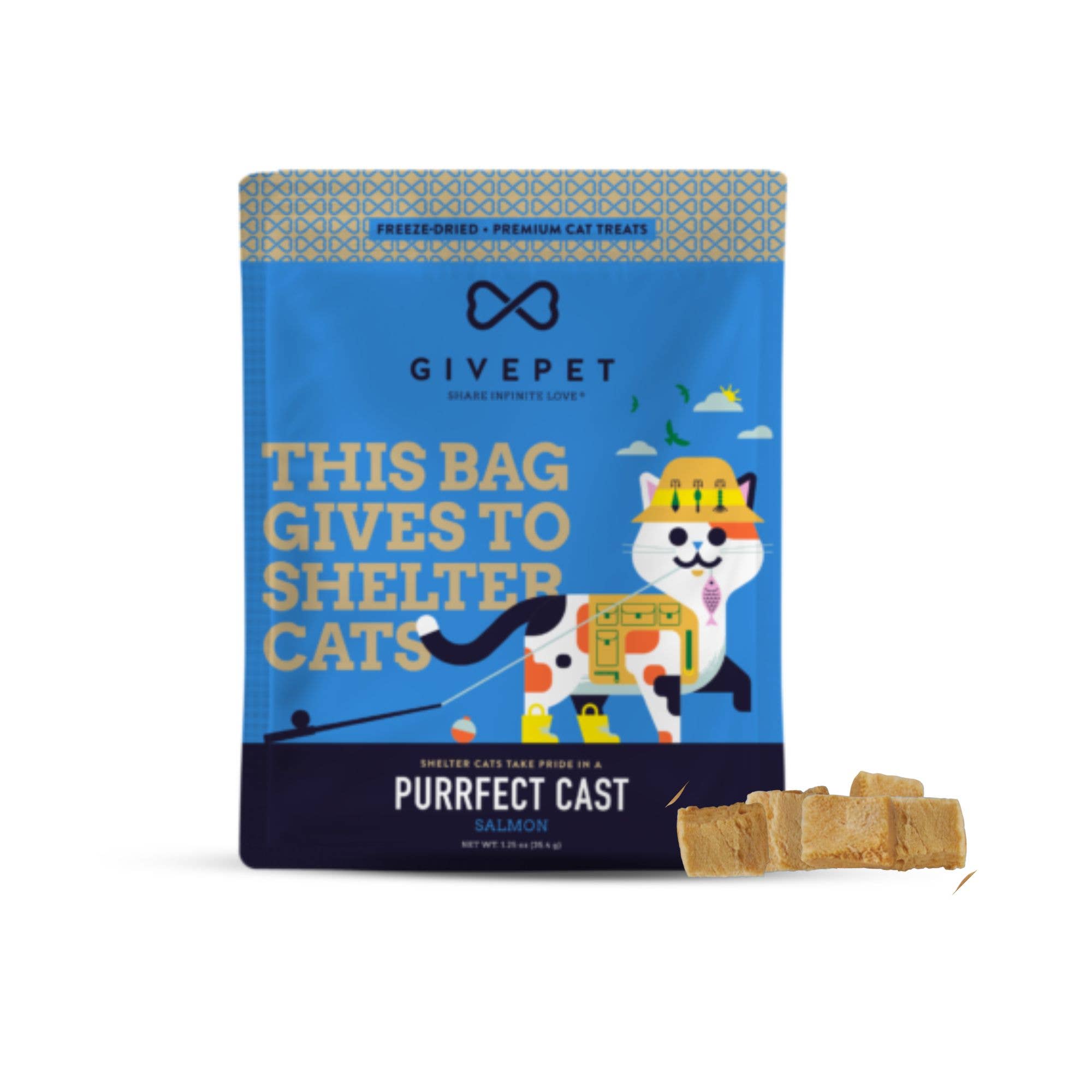 Cat Treat GivePet Purrfect Cast Freeze Dried Cat Treats
