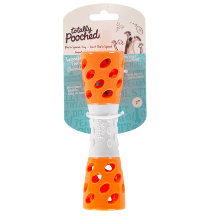 Totally Pooched Toss 'n Stuff Hourglass Dog Toy