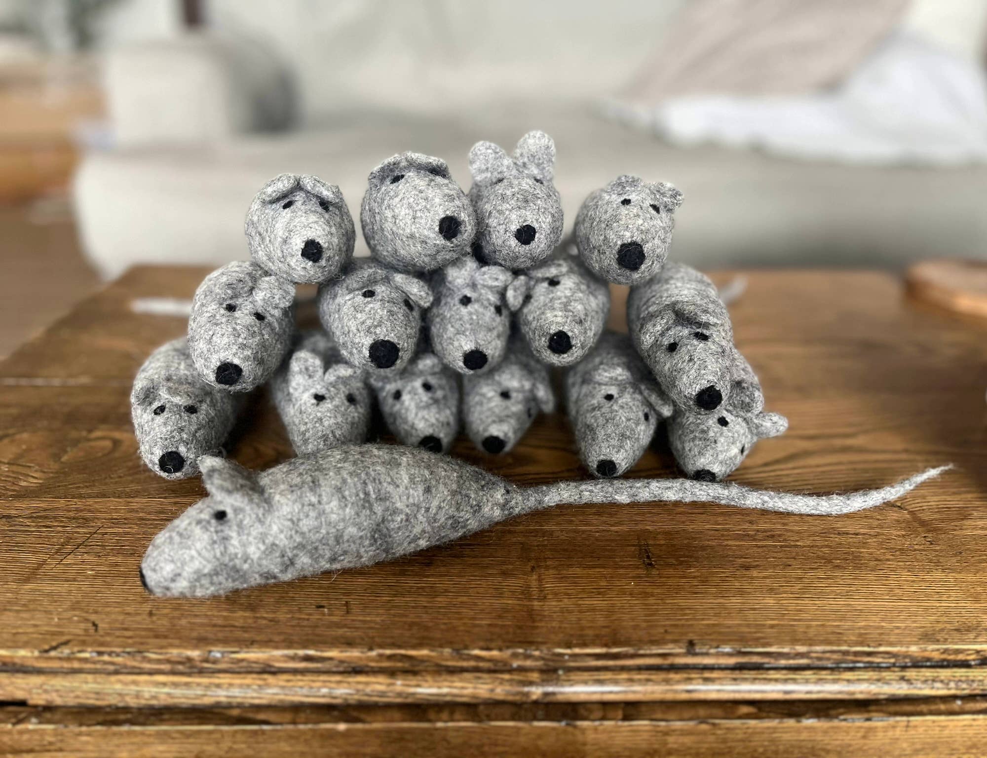 Cat Toy Felt Mouse Wool Toy