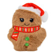 KONG Holiday Snuzzles Mini Santa Gingerbread Christmas Plush Dog Toy XS