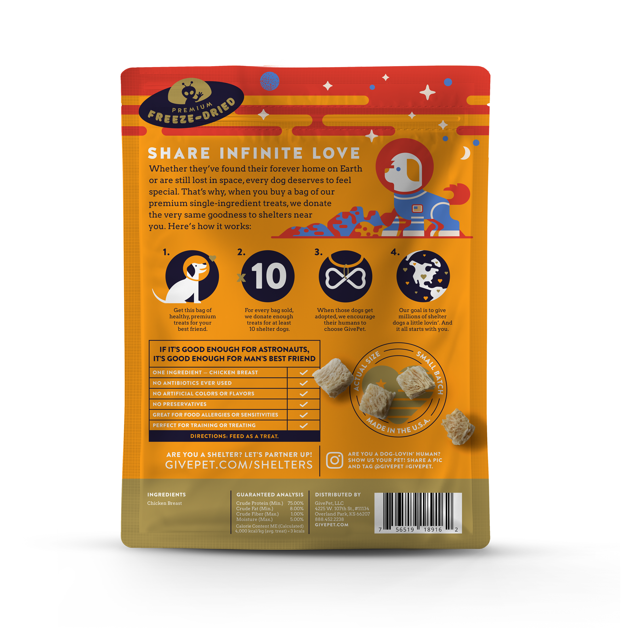 Mars Rover Freeze-Dried Pet Treats