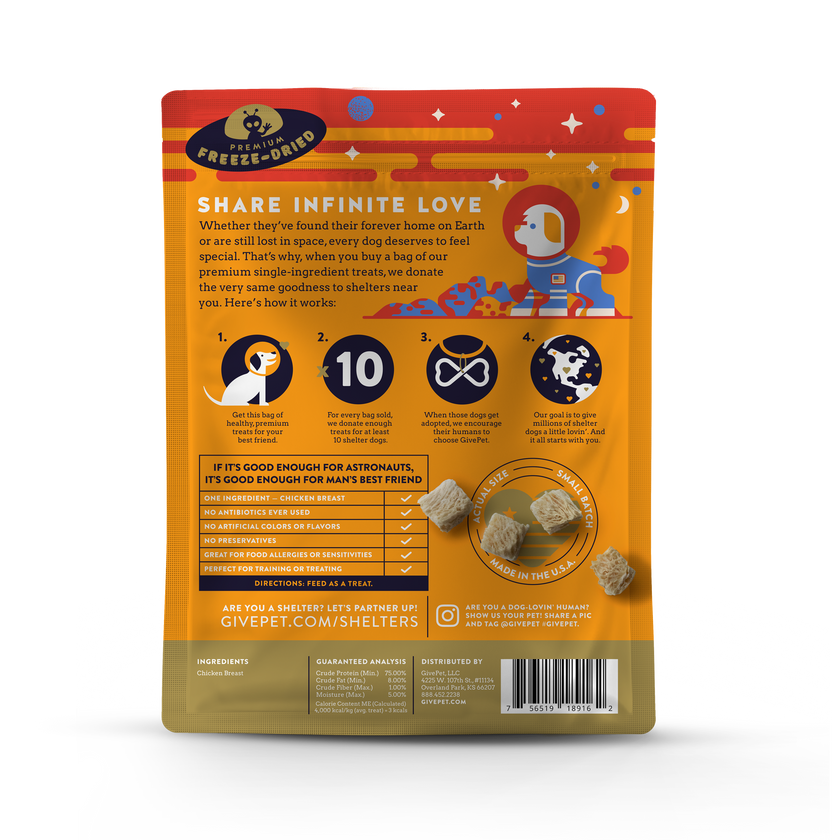 Mars Rover Freeze-Dried Pet Treats