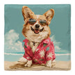 Corgi Beach Dog | Drink Coaster