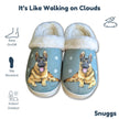 German Shepherd Dog Pet Lovers Comfy Snuggs Slippers