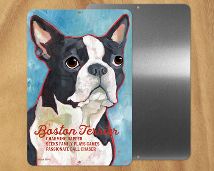 Boston Terrier -UD Metal Sign