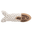 Dog Toy Fish Natural Leather Crunch Fish Rope Toy