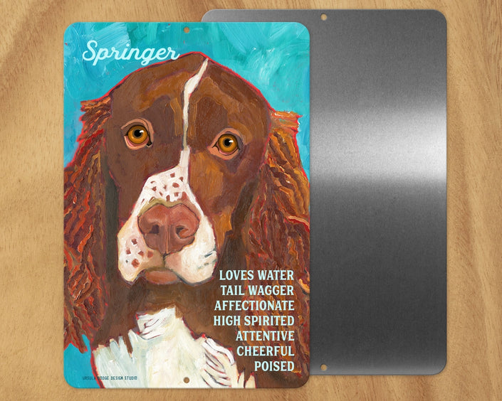 Springer Spaniel -UD Metal Sign