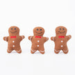 Miniz Gingerbread Men Christmas Plush Dog Toy 3pk