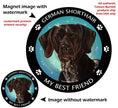 German Short Hair Pointer My Best Friend Circular Magnet