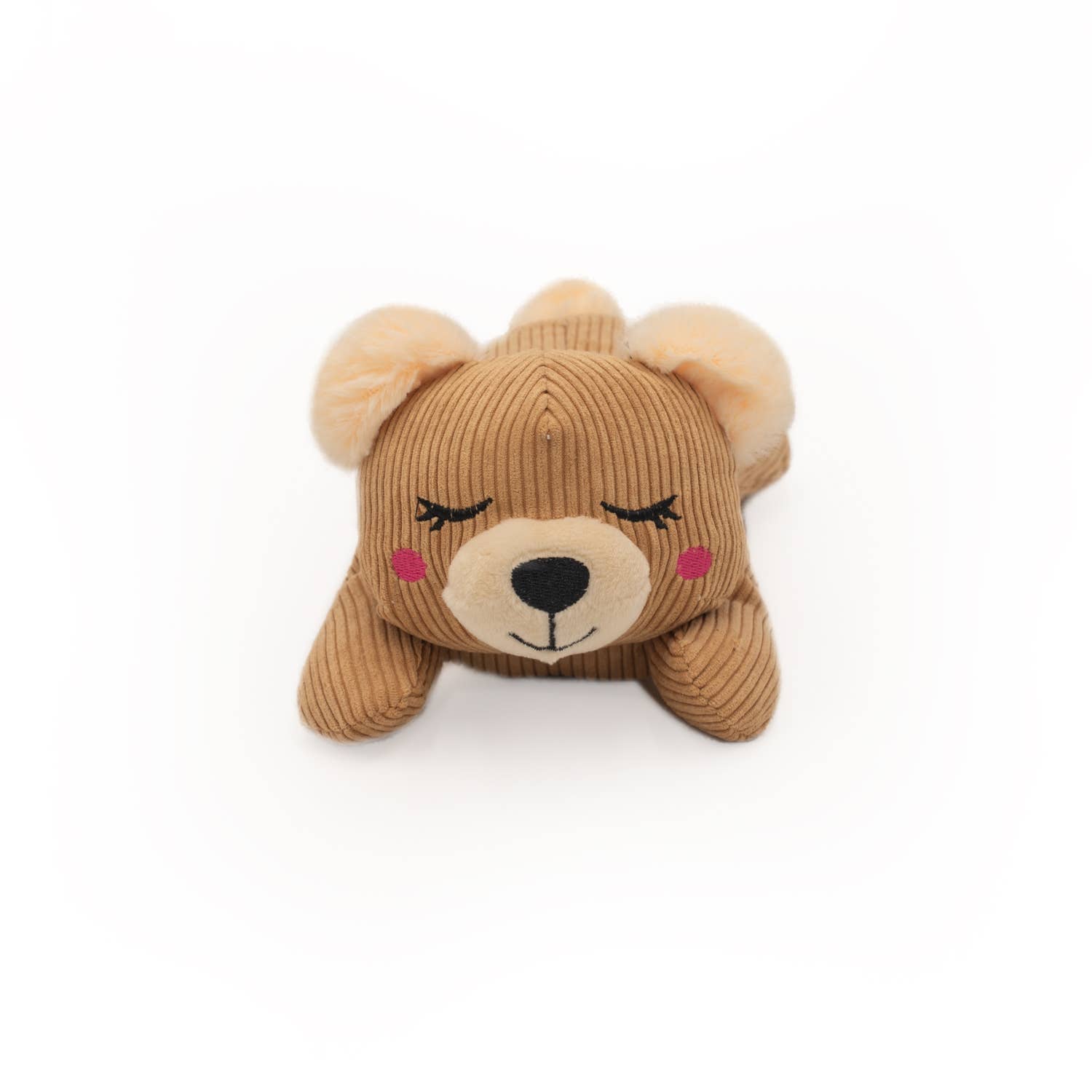Dog Toy Teddie Bear Snooziez with Shhhqueaker Plush Toy