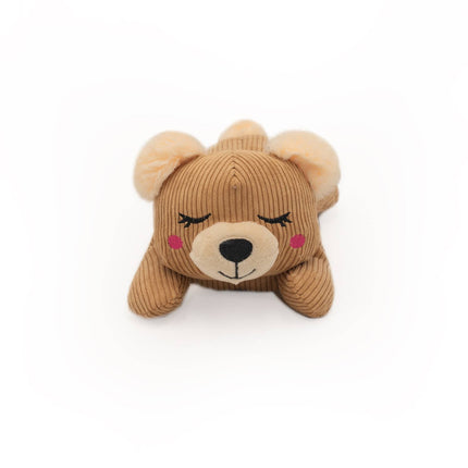 Dog Toy Teddie Bear Snooziez with Shhhqueaker Plush Toy