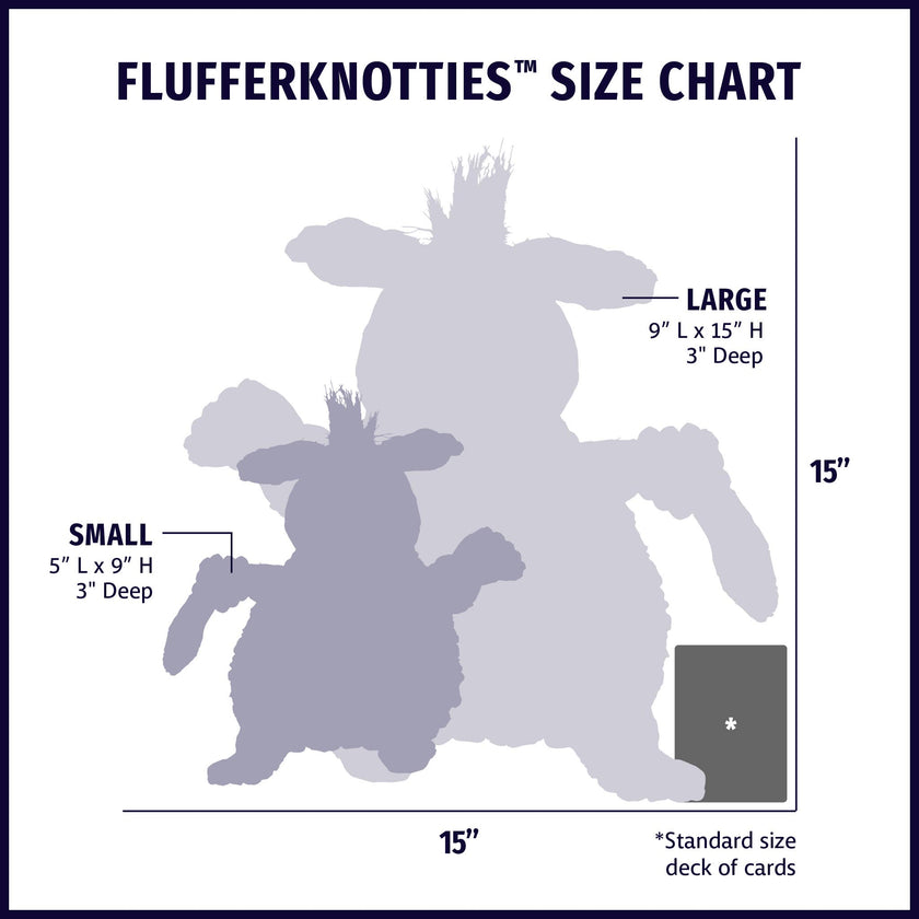 Ellamae Elephant HuggleFleece® FlufferKnottie™ Plush Dog Toy