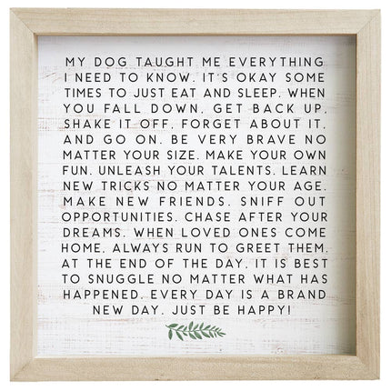 Dog Taught Me - Rustic Frames