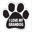 I Love My Grandog Paw Magnet