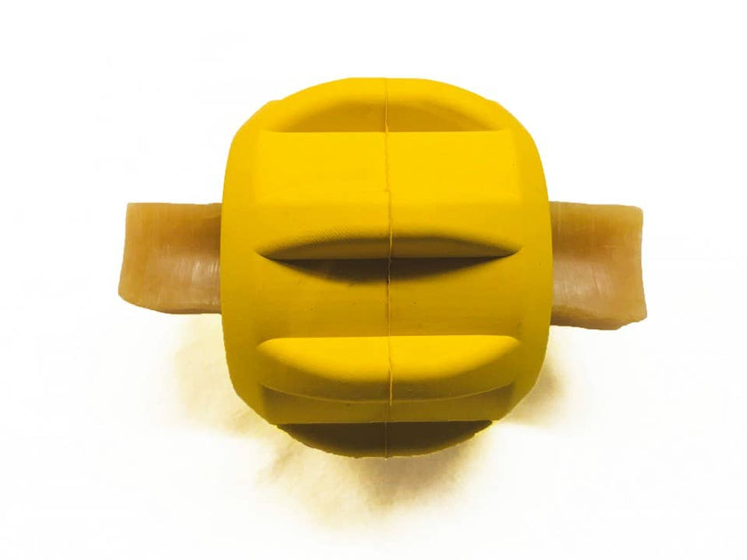 SP ID Gear - Dog Chew Toy - Treat Pocket- Large - Yellow