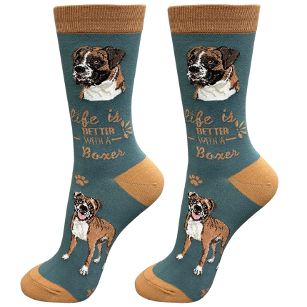 Boxer Dog Socks Unisex