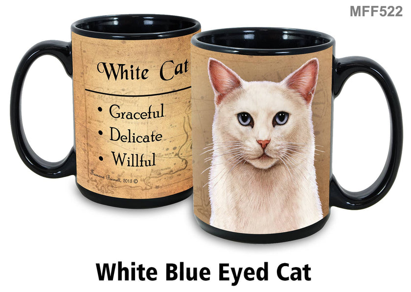 Cat White & Blue Eyes Mug Coffee Cup