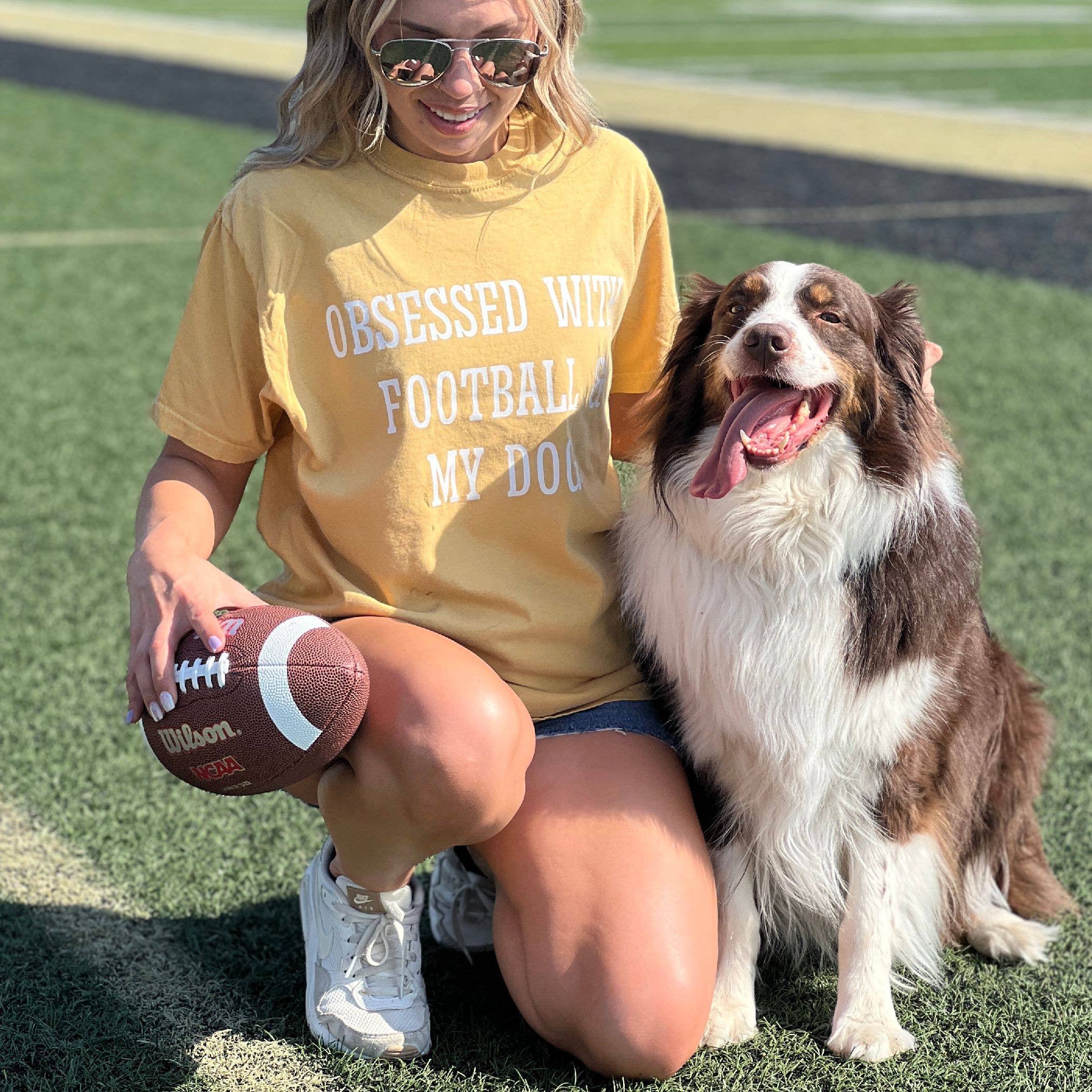 Obsessed with Football and my Dog