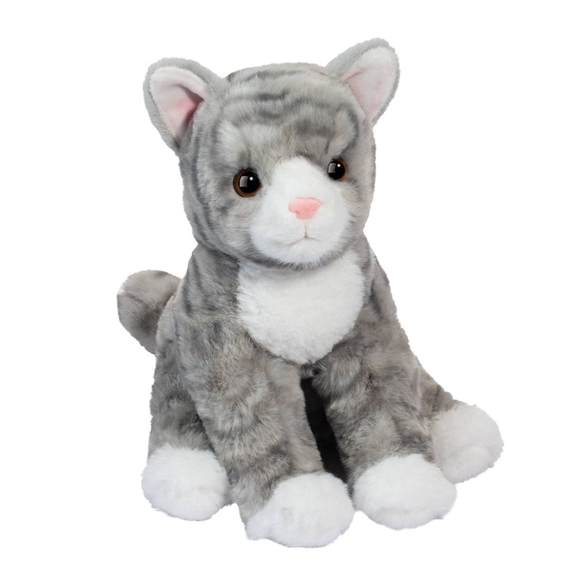 Gray Cat Soft Plush Cat Stuffed Animal 