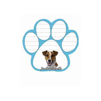 Jack Russell Paw Print Note Pad