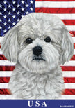 Maltipoo -  All-American II Garden Flag