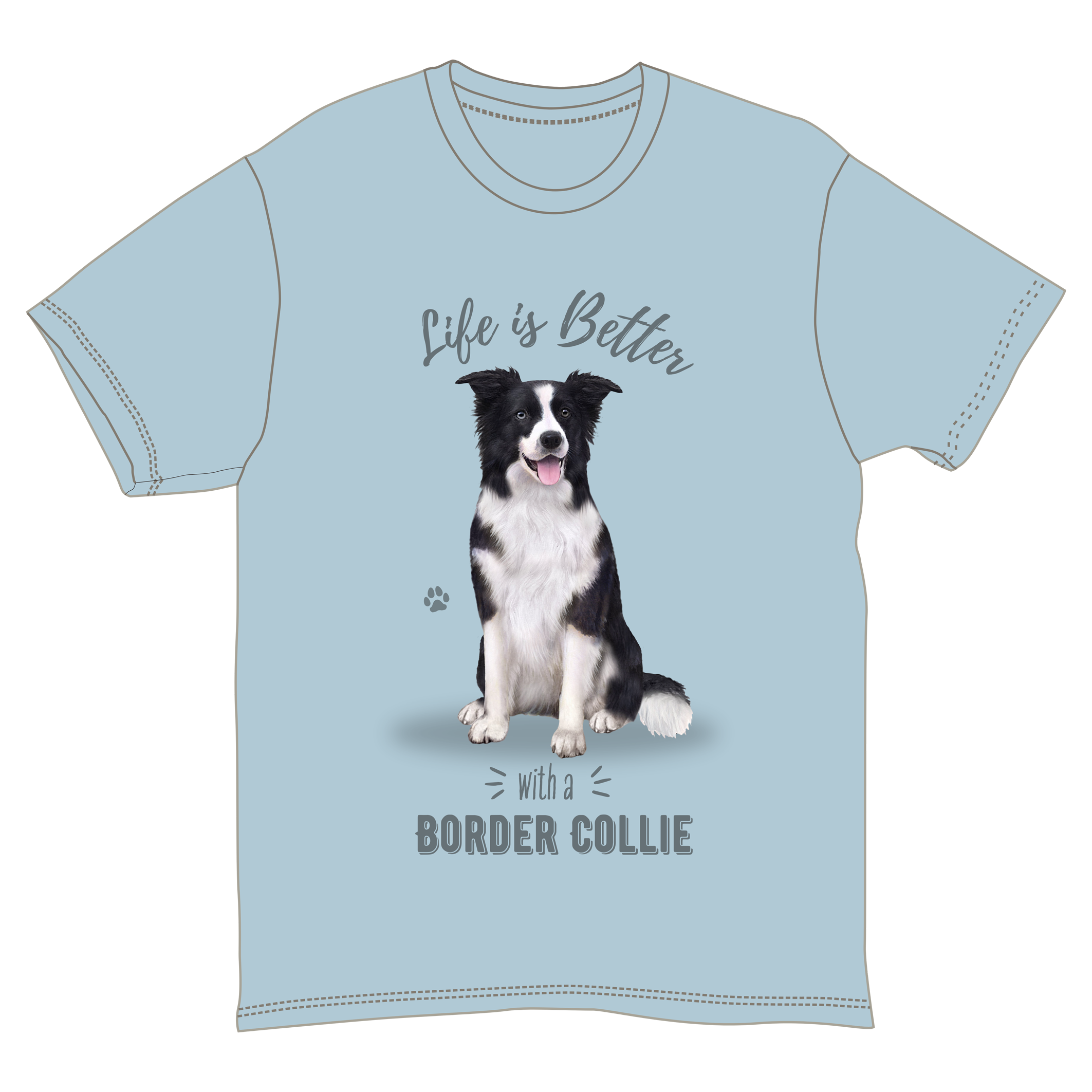 Border Collie Dog Tee Shirt Unisex