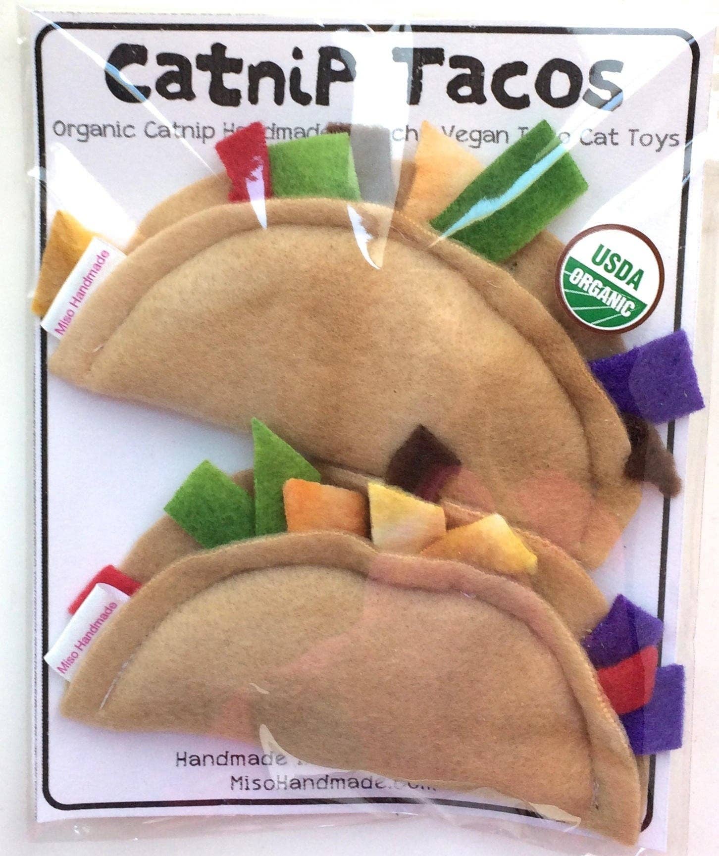 Cat Toy Catnip Tacos Plus Set of Two