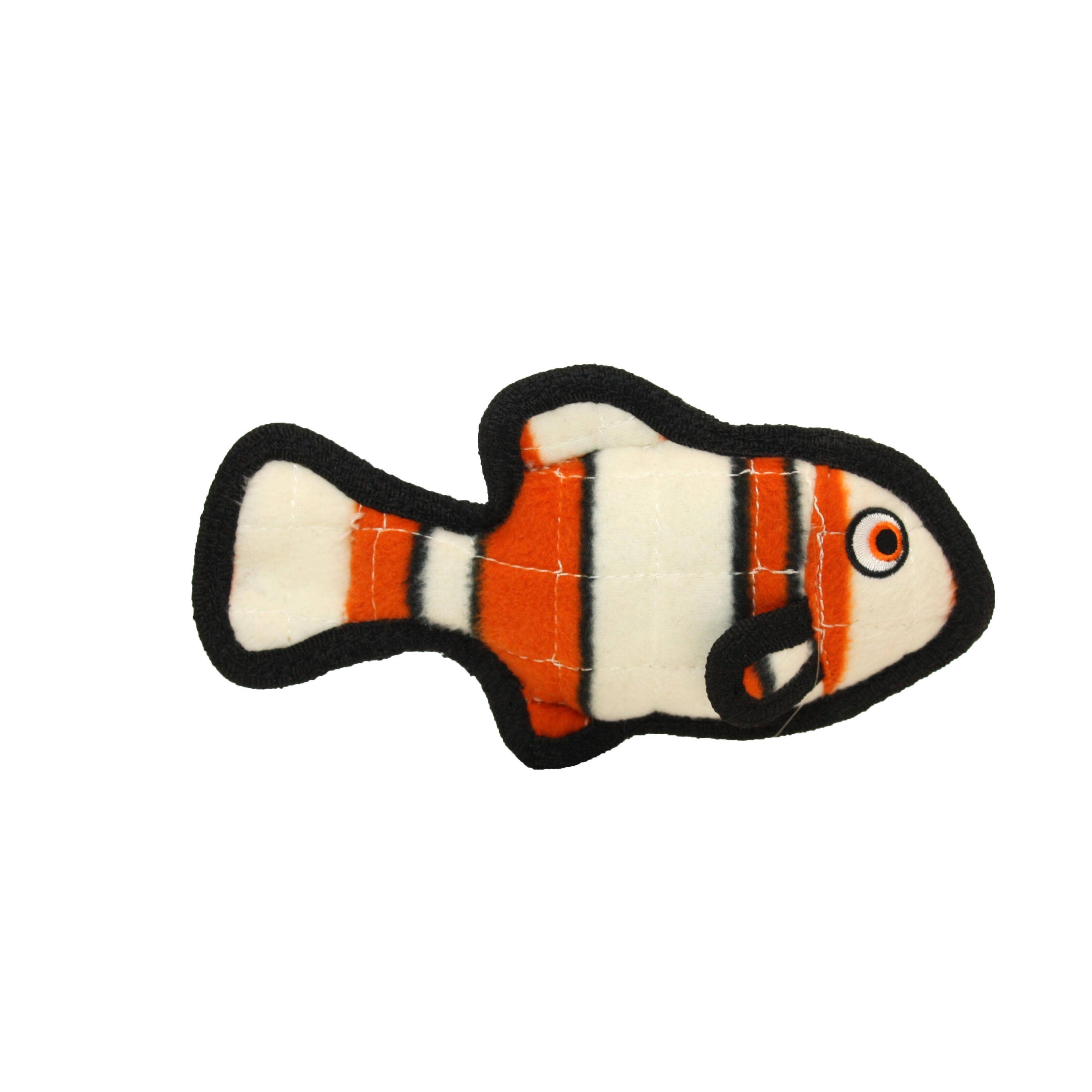 Tuffy Ocean Jr Fish - Orange, Durable, Squeaky Dog Toy