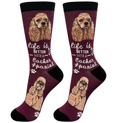 Cocker Spaniel Dog Socks Unisex