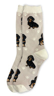 Black Dachshund   - Unisex - Fun Novelty Dog Socks