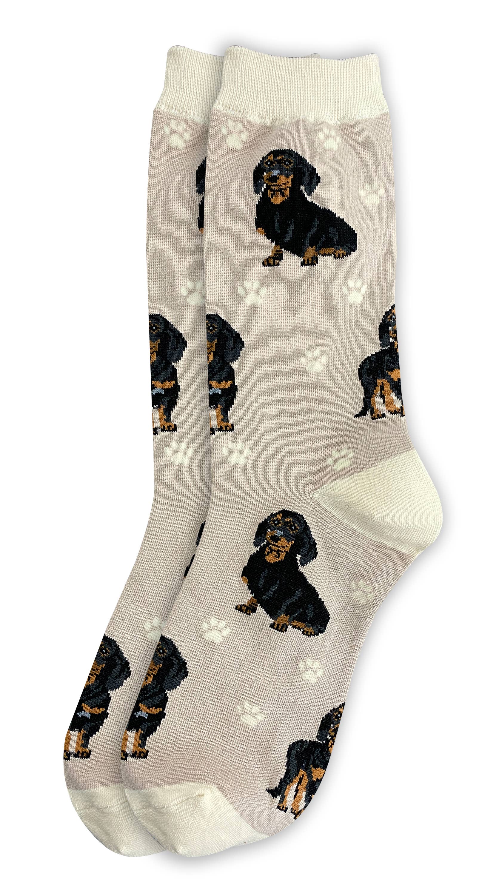 Black Dachshund   - Unisex - Fun Novelty Dog Socks