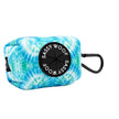 Dog Waste Bag Holder Blue Tropical Tides With Clasp
