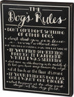 Dog's Rules Box Sign