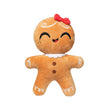 Gingerbread Holiday Doughlila  Christmas Plush Dog Toy