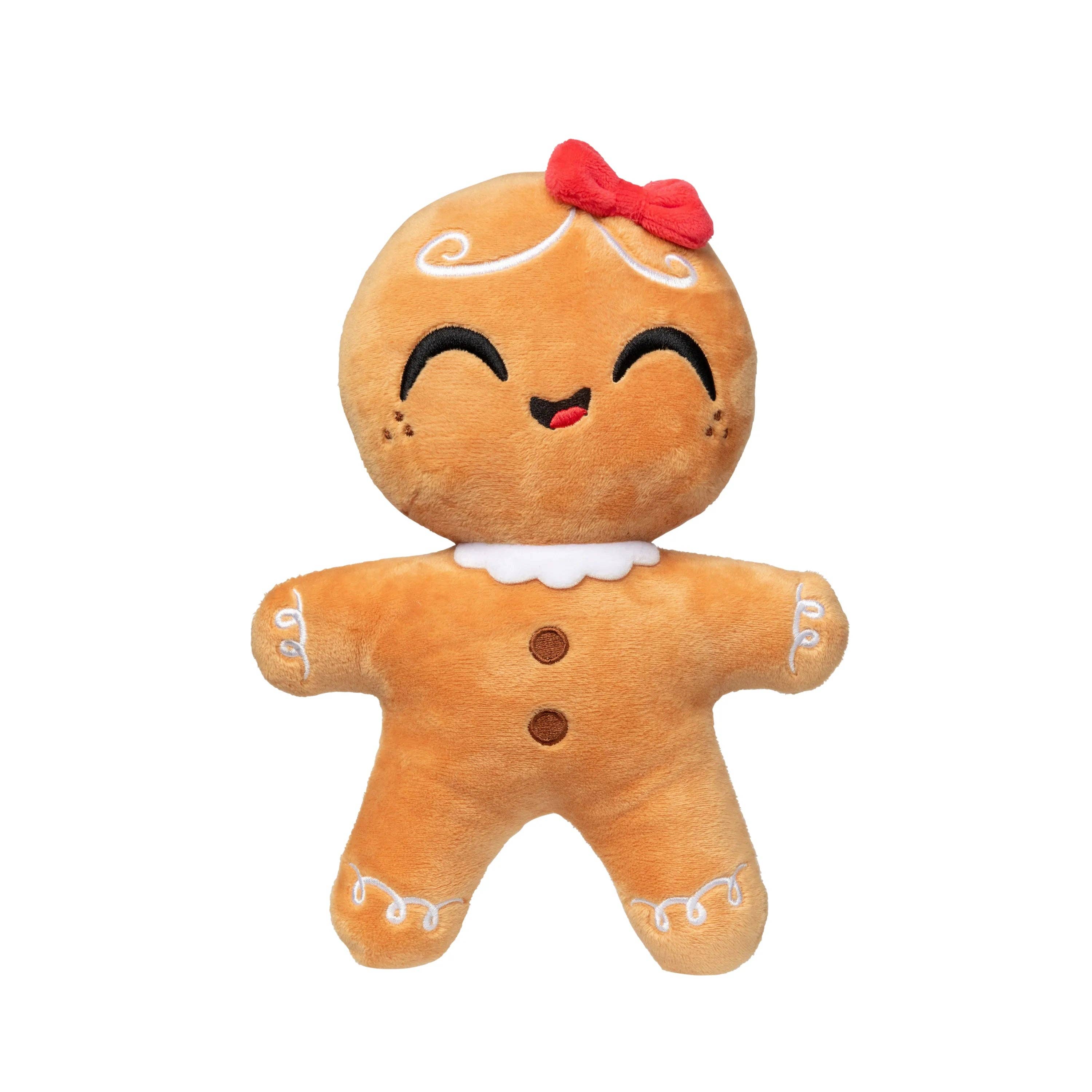 Gingerbread Holiday Doughlila  Christmas Plush Dog Toy