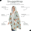 Boxer dog Snugg Wraps with Hoodie – Ultra Soft Sherpa Fleece Wrap for Pet Lovers