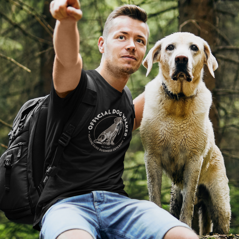 Official Dog Walker Unisex T-Shirt