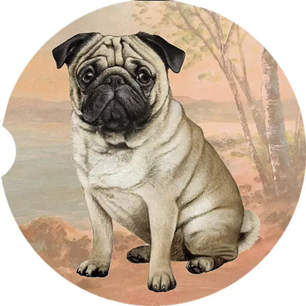 Pug Car Coaster