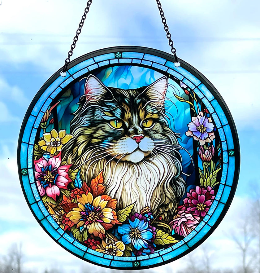 Cat Suncatcher with Chain