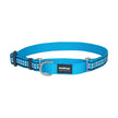 Martingale Dog Collar Reflective Bones Turquoise