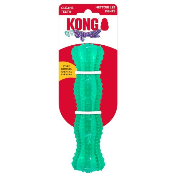 Dog Toy KONG® Squeezz® Dental Stick Dog Chew Toy Medium