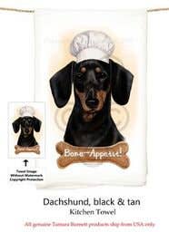 Dachshund Black & Tan Flour Sack Kitchen Towel