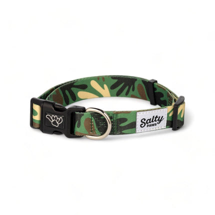 Green Camo Eco Friendly Dog Collar Made With Repreve