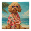 Miniature Poodle Beach Dog | Drink Coaster