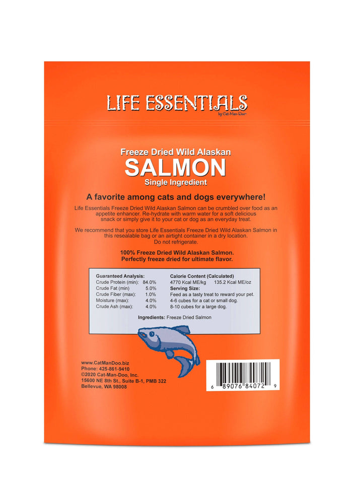 Life Essentials by Cat-Man-Doo Freeze Dried Wild Alaskan Salmon - 2oz