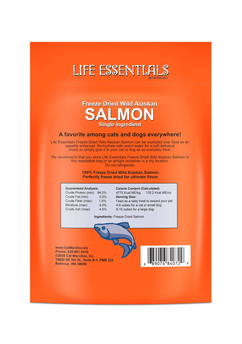 Life Essentials by Cat-Man-Doo Freeze Dried Wild Alaskan Salmon - 2oz