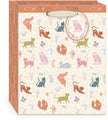 Cats Wildflower Pets Medium Vertical Floral Gift Bag